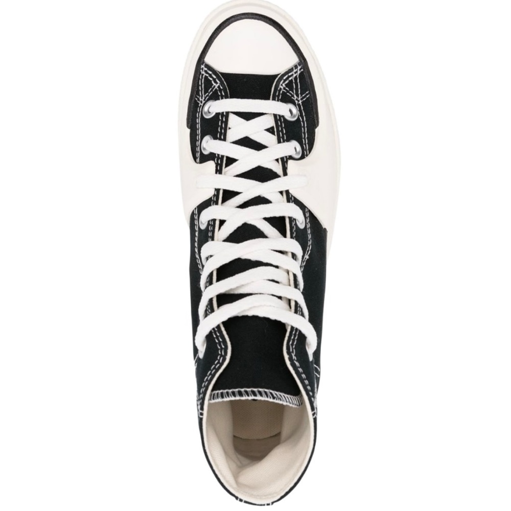 New nwot Converse CTAS Construct Black/Vintage White/Egret Sneakers Platform - Picture 4 of 11